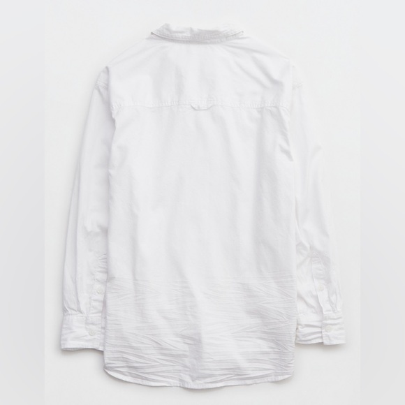 Brand New! Oversized Crinkle Button shirt - Picture 3 of 8